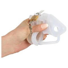   You2Toys - Peniscage - cușcă pentru penis din silicon (alb)