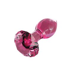 Icicles Nr. 79 - dildo anal conic din sticlă (roz)