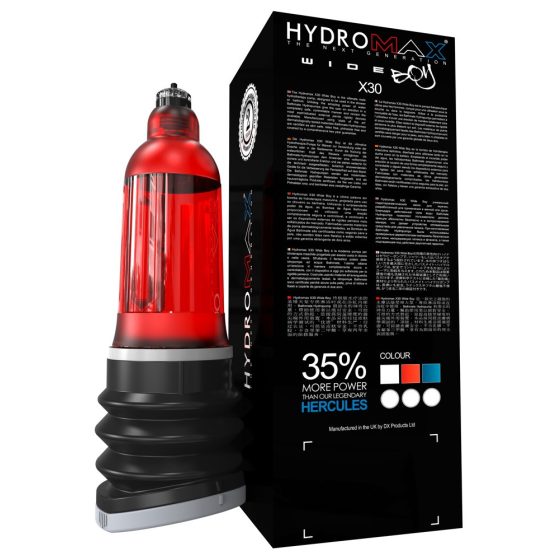Bathmate Hydromax 7 Wide - Hydropump (roșu)