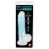 You2Toys Glow in the Dark - dildo cu ventuză luminos - silicon albastru