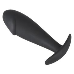 Black Velvet - dildo anal cu cap mare (negru)