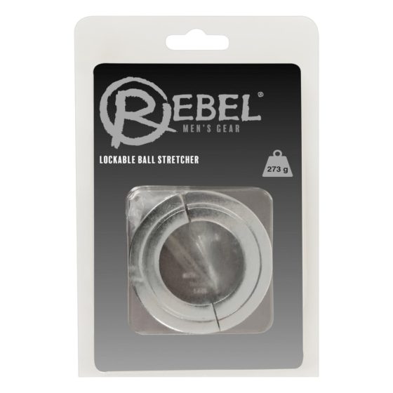 Rebel - Inel de testicule și extensor din oțel greu (273g)