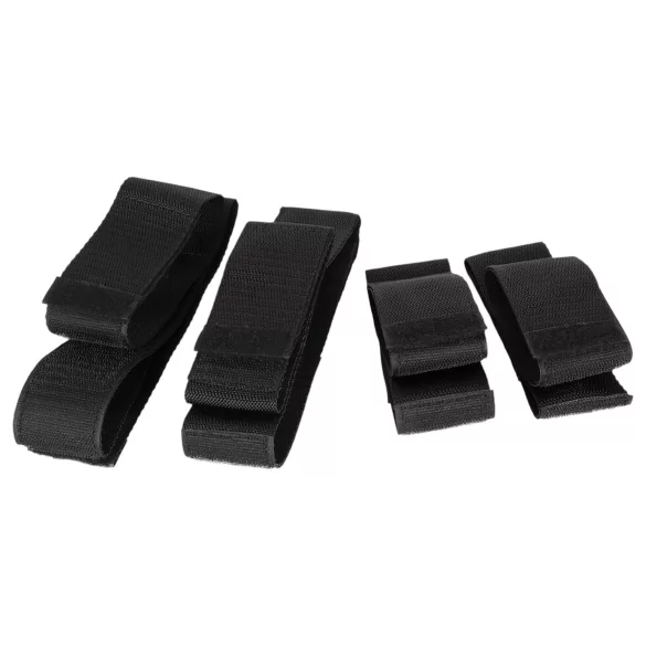 Bad Kitty - set de restrângere mâini și picioare - negru