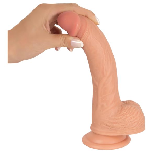 realistixxx - dildo realist cu ventuză - 22 cm - culoare naturală