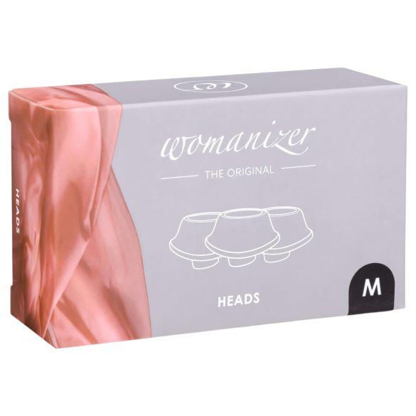 Womanizer - set capete de supt rezervă - compatibil Premium M - negru (3 bucăți)