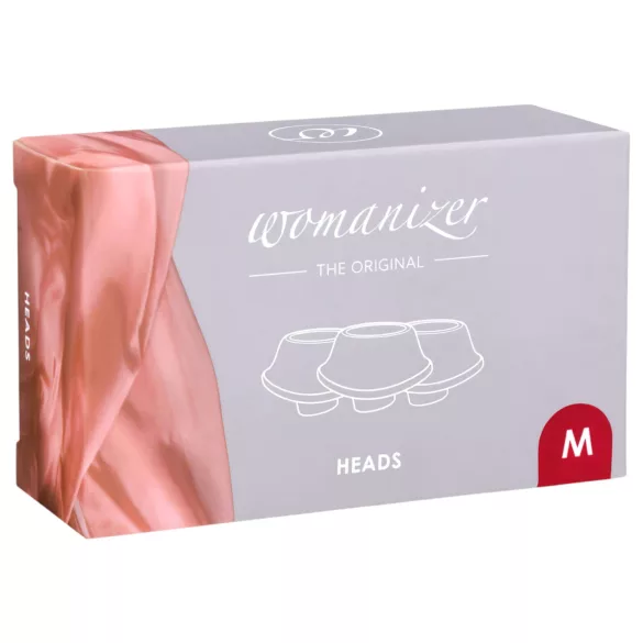 Womanizer - set accesorii capete de aspirație - roșu - 3 bucăți