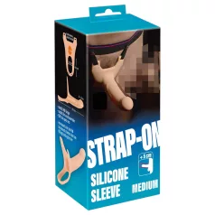 You2Toys - strap-on M - dildo gol cu curea - culoare natur