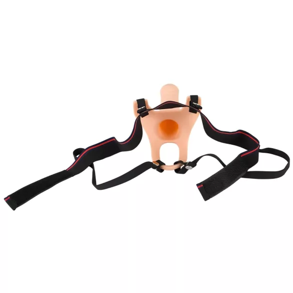 You2Toys - strap-on M - dildo gol cu curea - culoare natur