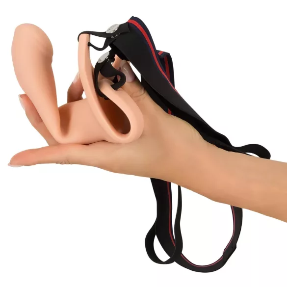 You2Toys - strap-on M - dildo gol cu curea - culoare natur