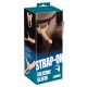 You2Toys - Strap-on - dildo cu curea, gol pe interior (mare) - natural