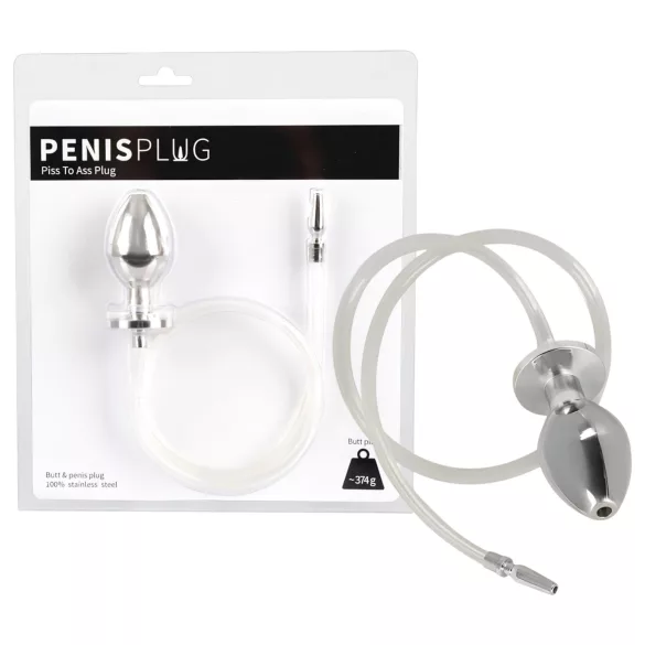 You2Toys - Piss to Ass Plug - dopă anală goală cu dilatator uretral