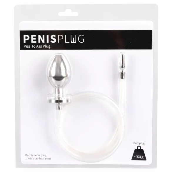 You2Toys - Piss to Ass Plug - dopă anală goală cu dilatator uretral