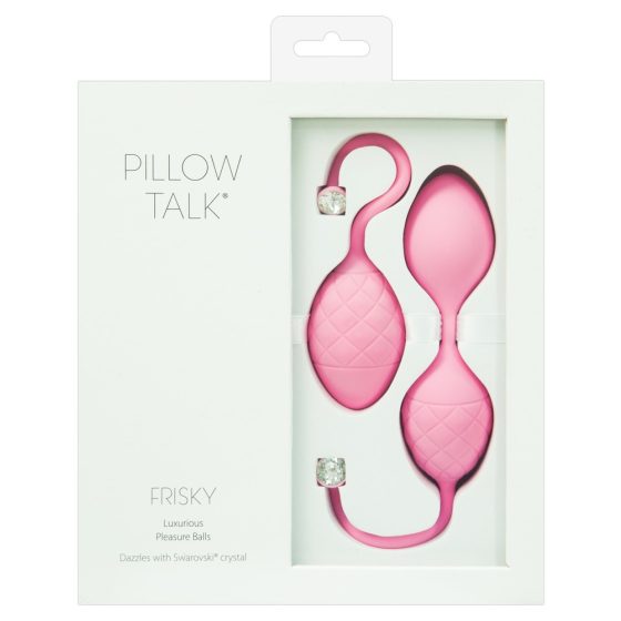 Set de bile de gheață Pillow Talk Frisky - 2 piese (roz)