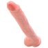 King Cock - dildo mare cu testicule - 35 cm - culoare naturală