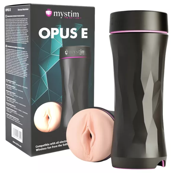 mystim Opus E Vagină - vagin artificial electro (natur-negru)