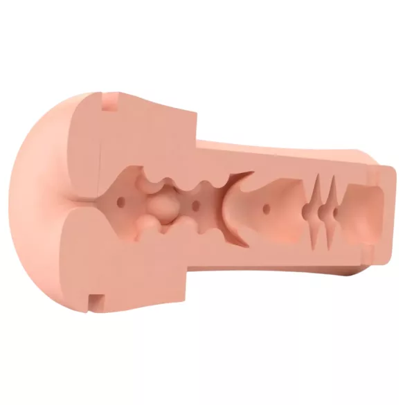 mystim - masturbator anal electro pentru bărbați - silicon natur/negru