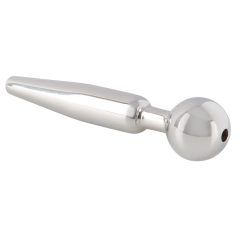   Penisplug Cum-Thru Play - dilatator uretral conic din oțel gol (0,5-1cm)