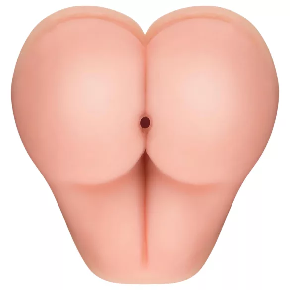 Nature Skin - jucărie 2în1 vagin artificial și prelungitor penis - silicon natur