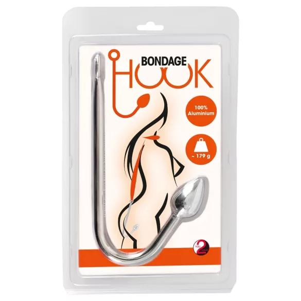 You2Toys - cârlig anal din aluminiu - 179g - argintiu