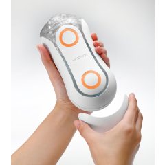   TENGA Flip Orb Crash - super masturbator (portocaliu și alb)