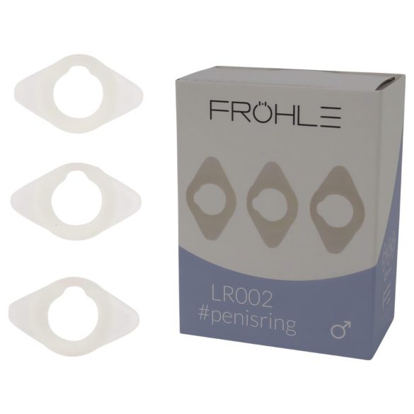 Fröhle - set inele pentru penis medicale - 3 bucăți - diametru 2,1 cm
