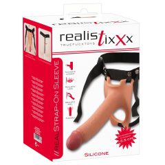   Realistixxx Strap-on - dildo atașabil, gol, realist (natural)