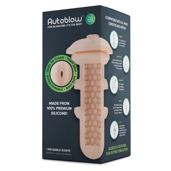 Autoblow A.I. - insert de silicon de rezervă - vagină (naturală)