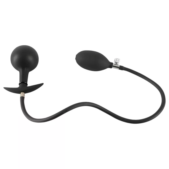 You2Toys - dop anal cu bilă, pompaibil - negru