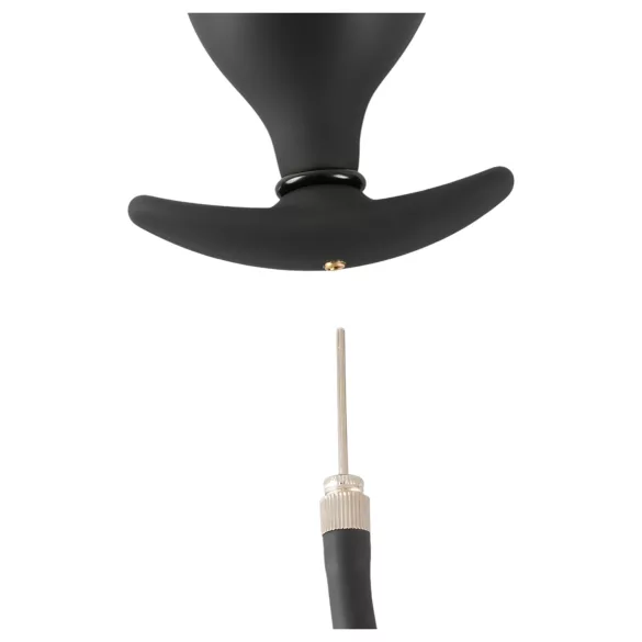 You2Toys - dop anal cu pompare - mărire reglabilă - silicon negru