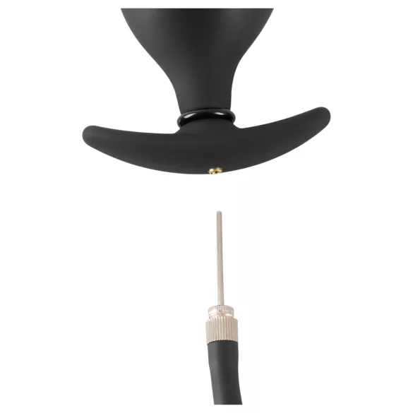 You2Toys - dop anal cu pompare - mărire reglabilă - silicon negru