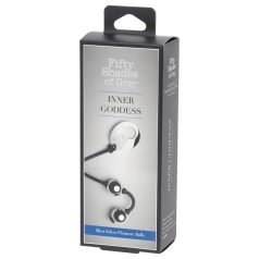 Fifty Shades of Grey - bile vaginale mini - metal argintiu
