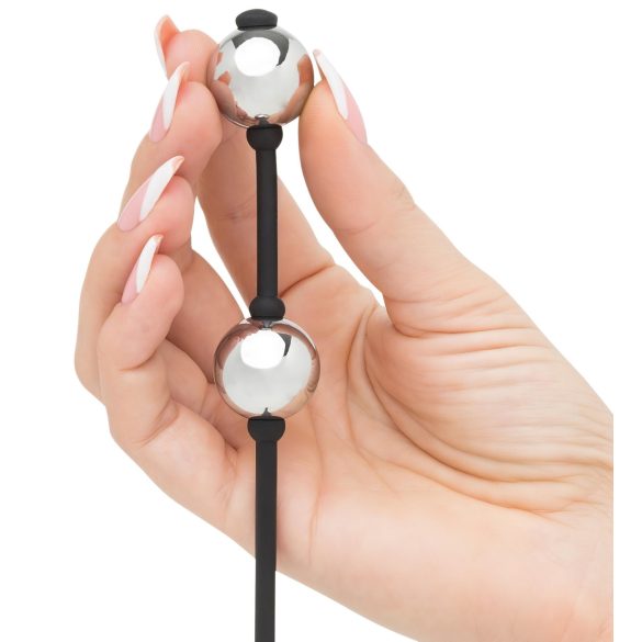 Inner Goddess - mini bile de geisha (argintiu)