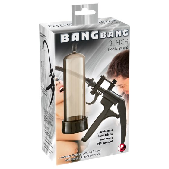 You2Toys Bang Bang - pompă de penis cu maner de foarfecă (negru)