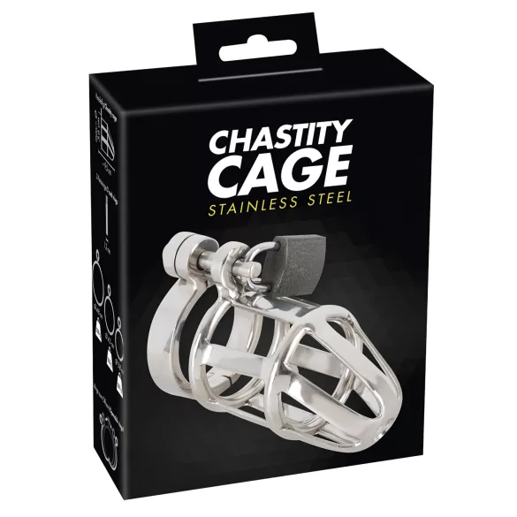 You2Toys - Cușcă castitate penis - metal, lacăt inclus
