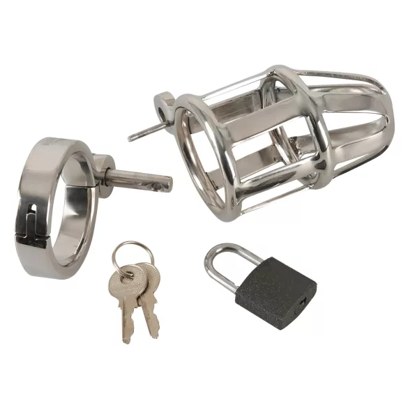 You2Toys - Cușcă castitate penis - metal, lacăt inclus