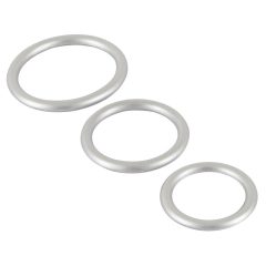   You2Toys Metallic - set de inele de silicon pentru penis (3 buc)