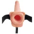Pipedream Fetish Strap-On 9 - dildo cu centură, gol pe interior, care stropește (culoare naturală)