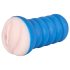 Masturbator Real Feel - piele naturala, culoare natur-kék