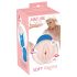 Masturbator Real Feel - piele naturala, culoare natur-kék
