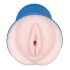Masturbator Real Feel - piele naturala, culoare natur-kék