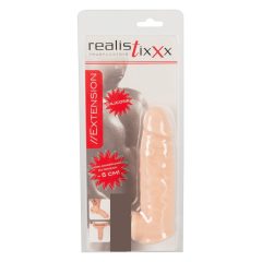   Realistixxx - extender penian cu inel pentru testicule - 16cm (natural)