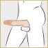Realistixxx - prelungitor penis cu inel - 16cm - culoare naturală