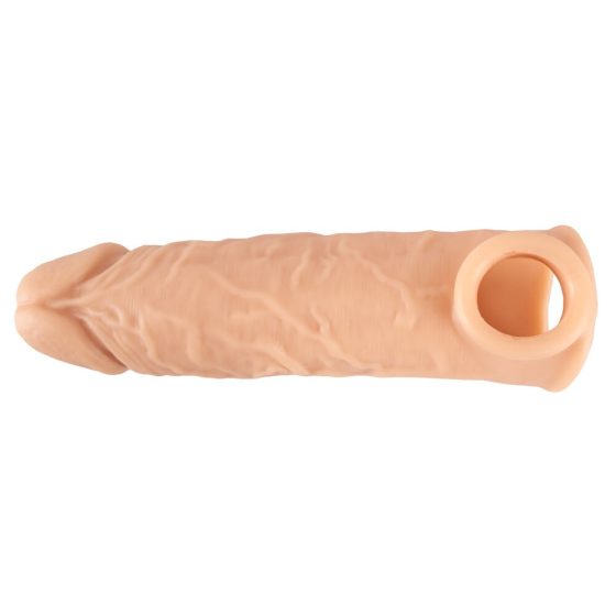 Realistixxx - extender penian cu inel pentru testicule - 16cm (natural)