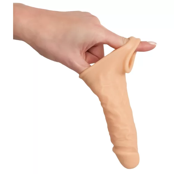 Realistixxx - prelungitor penis cu inel - 16cm - culoare naturală