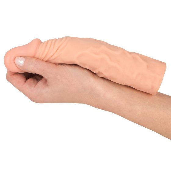 Nature Skin - prelungitor de penis, cu efect de ingrosare (19,5cm)