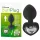 You2Toys - dop anal cu piatră albă - silicon negru