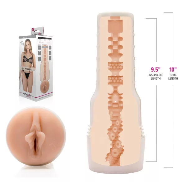 Fleshlight Mia Malkova LVL Up - masturbator vagin realist - material natur