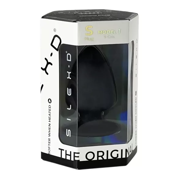 Silexd S - dildo anal modelabil - 9 cm (negru)