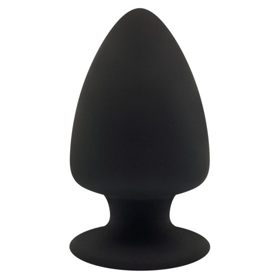 Silexd M - dildo anal ajustabil - 11cm (negru)