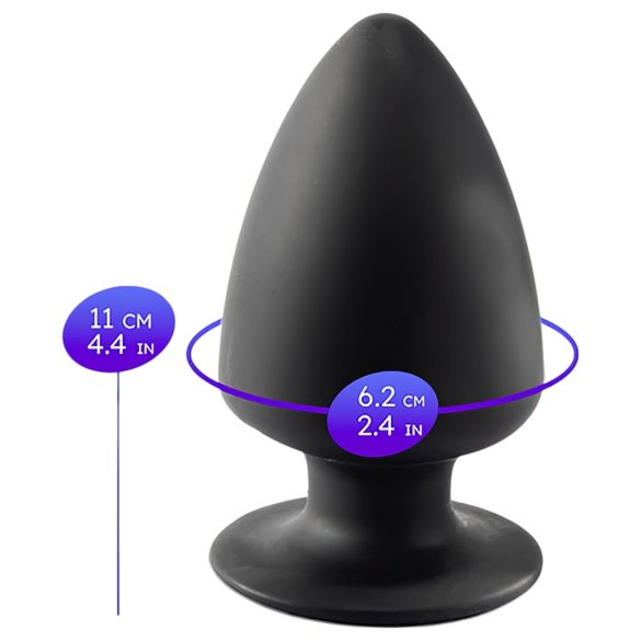 Silexd M - plug anal modelabil - 11 cm - negru